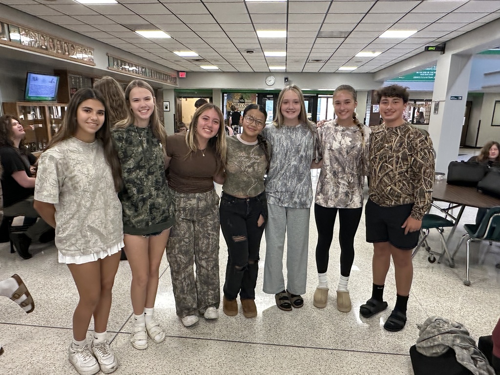 Today's SHS Homecoming theme was Wear Camo.