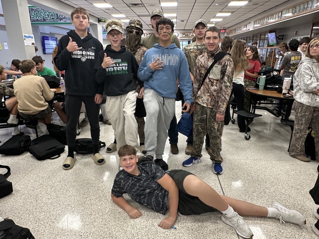 Today's SHS Homecoming theme was Wear Camo.