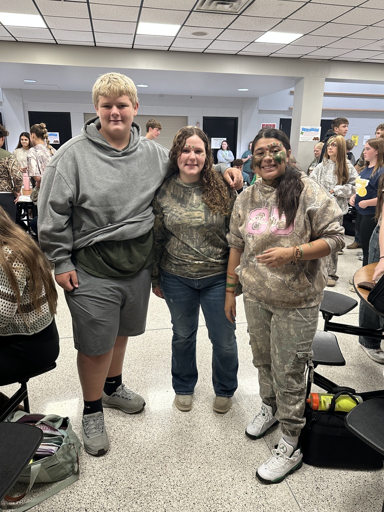 Today's SHS Homecoming theme was Wear Camo.