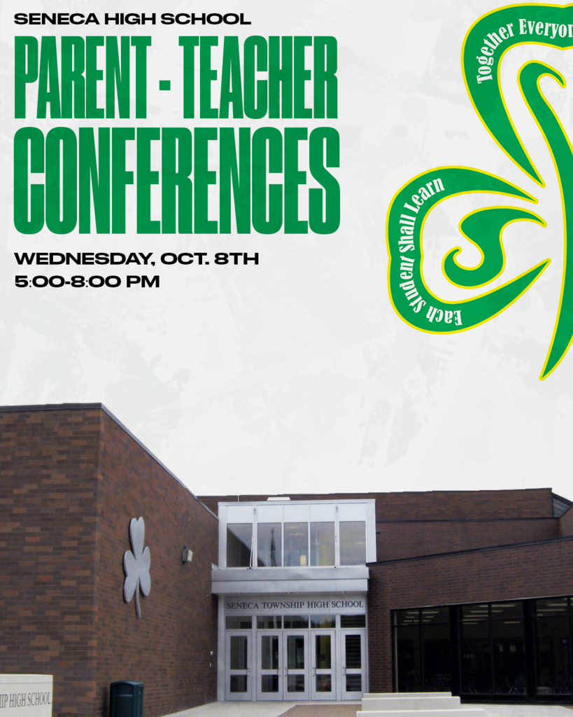 Parent-Teacher Conferences are on Wednesday, October 8th from 5:00-8:00 PM.
