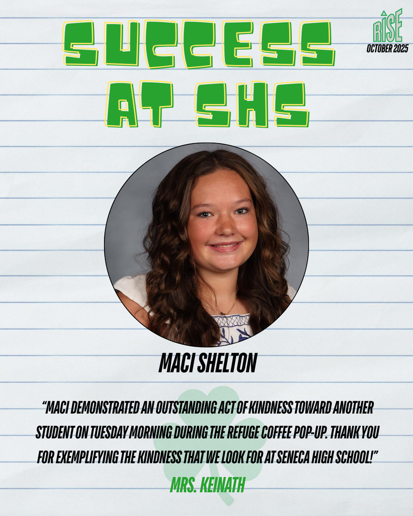 Sophomore Maci Shelton has been named this week's Success at SHS winner.