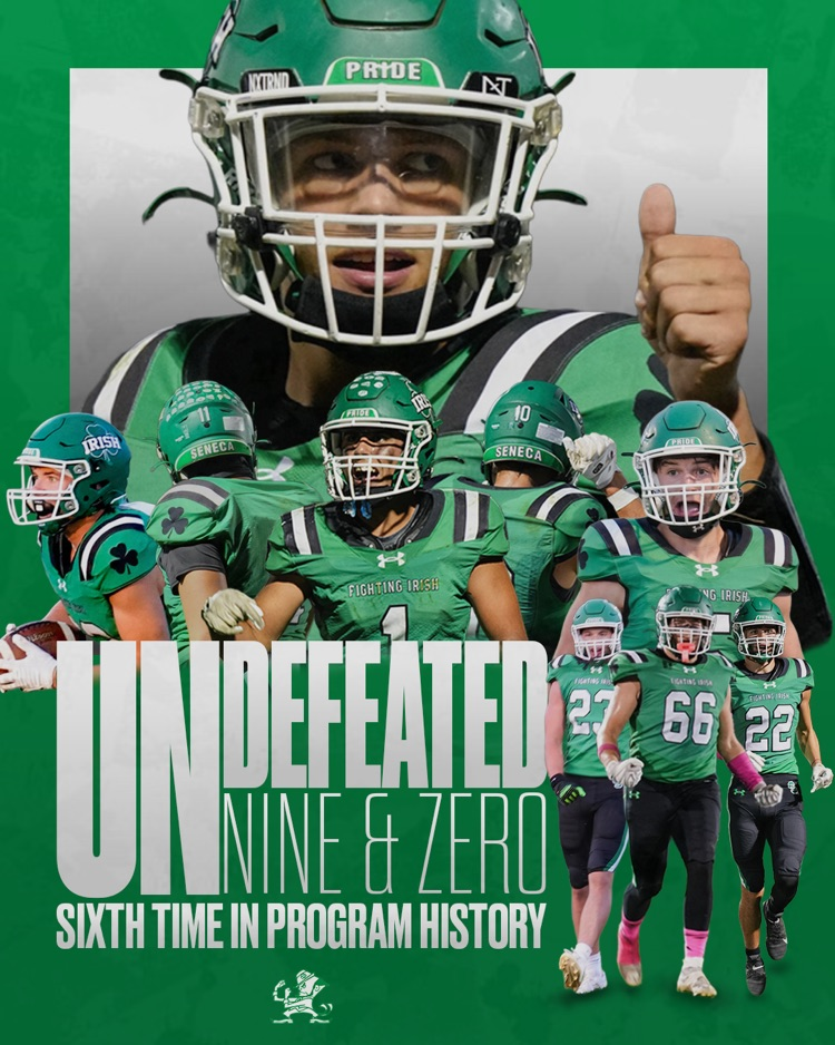 The Fighting Irish Football team finished the season undefeated.