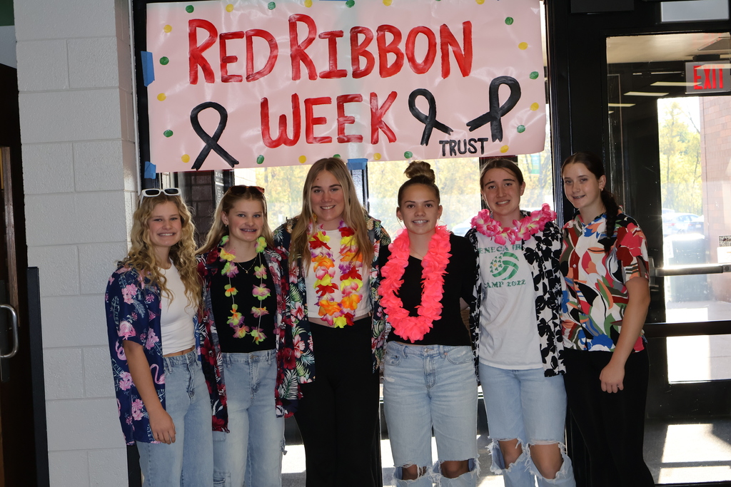 Seneca High School and TRUST kicked off Red Ribbon Week today with a tropical twist.