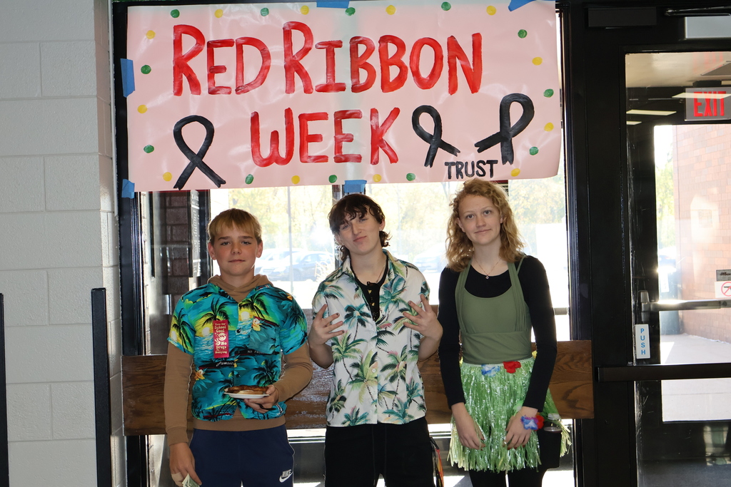 Seneca High School and TRUST kicked off Red Ribbon Week today with a tropical twist.
