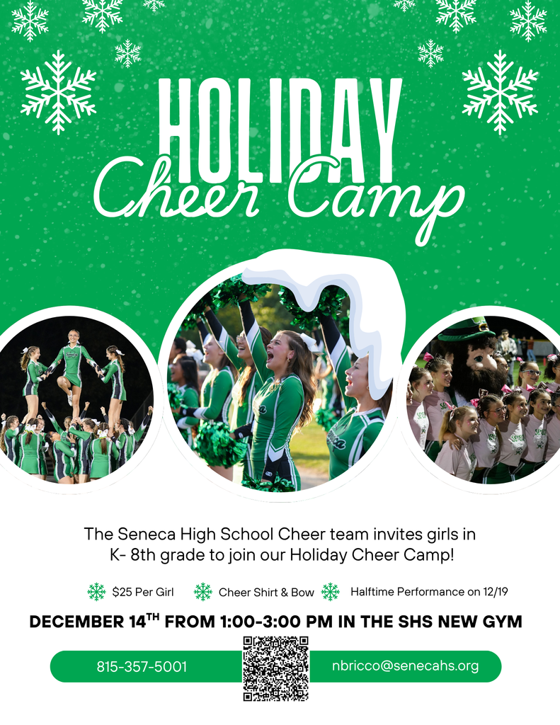 The 2025 SHS Holiday Cheer Camp will take place on December 14th, 2025.