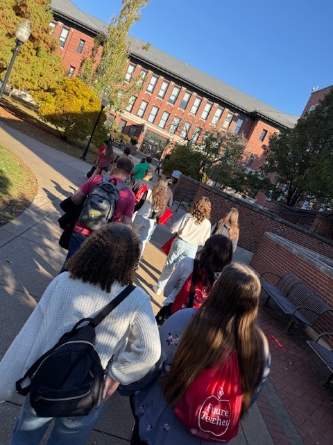 Mr. Walsh and Mrs. Read brought 15 students to Illinois State's Future Teacher Conference on Friday.