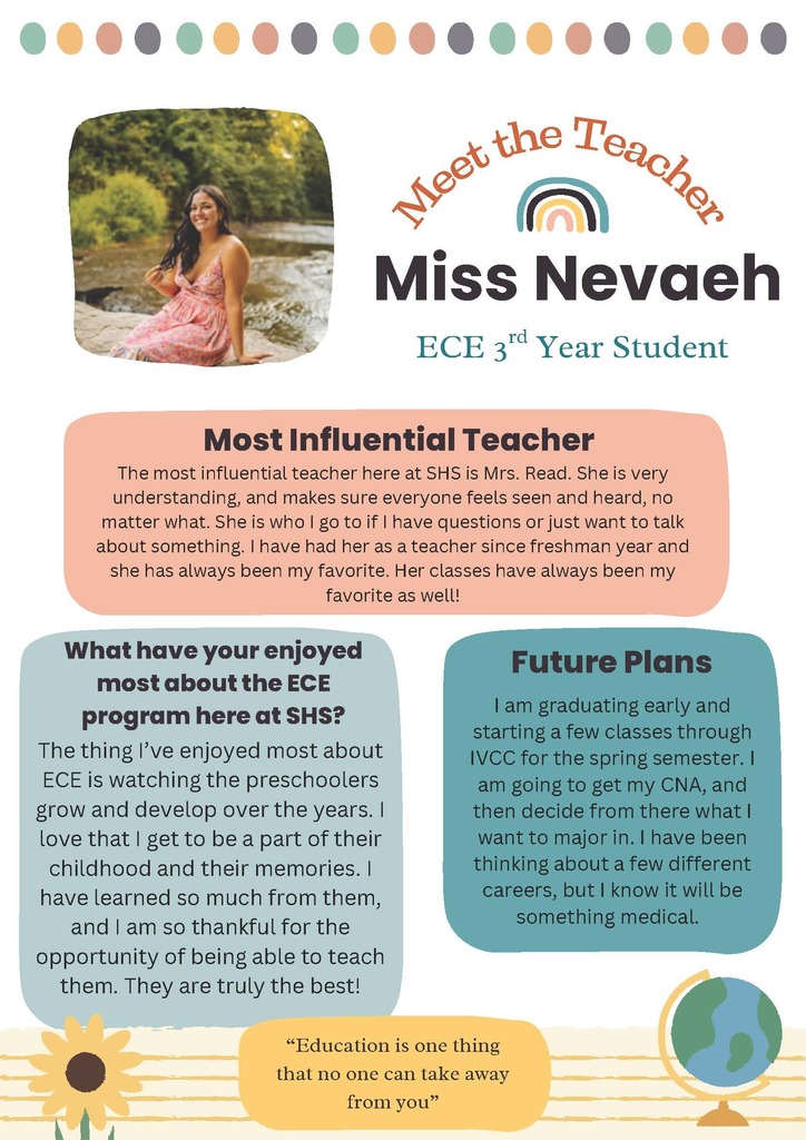 ECE Senior Spotlight - Nevaeh Countryman
