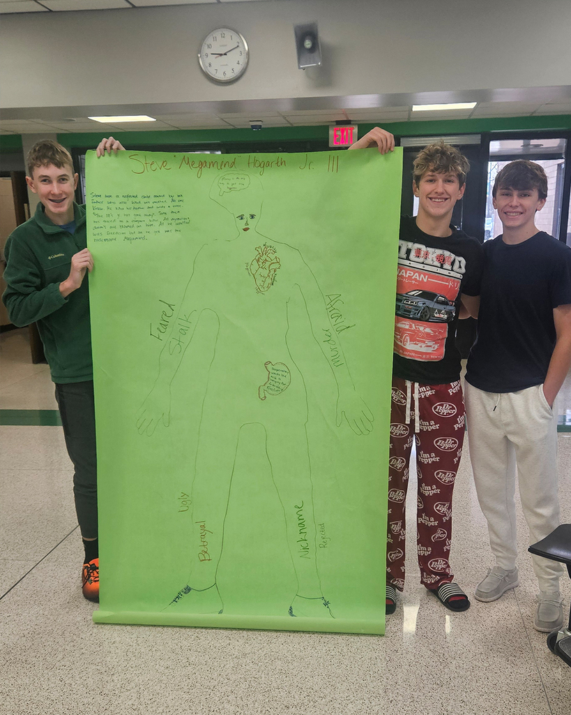 Mrs. Liberatore's and Ms. Heth's Honors English III classes prepared to read Frankenstein the last two days.