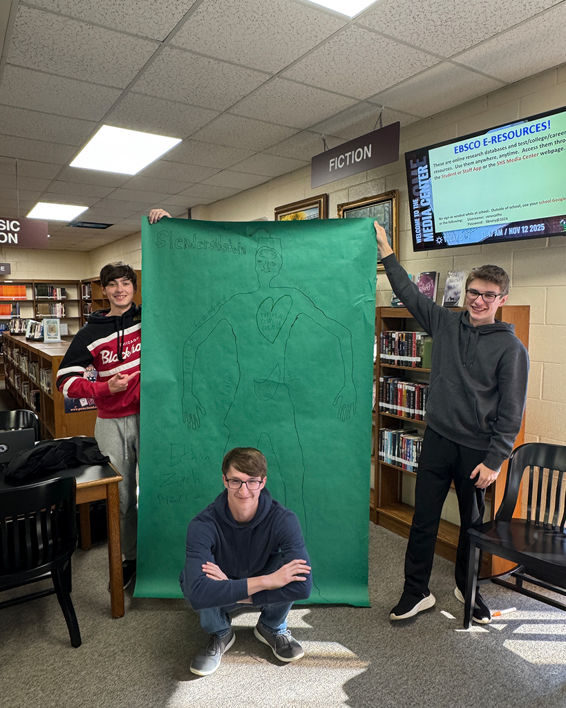 Mrs. Liberatore's and Ms. Heth's Honors English III classes prepared to read Frankenstein the last two days.