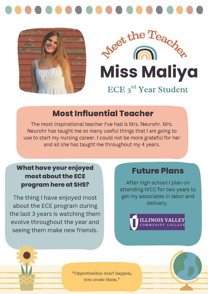 ECE Senior Spotlight - Maliya Gottschalk