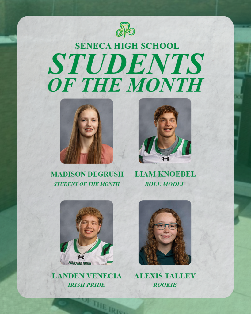 Congratulations to the November 2025 Students of the Month.