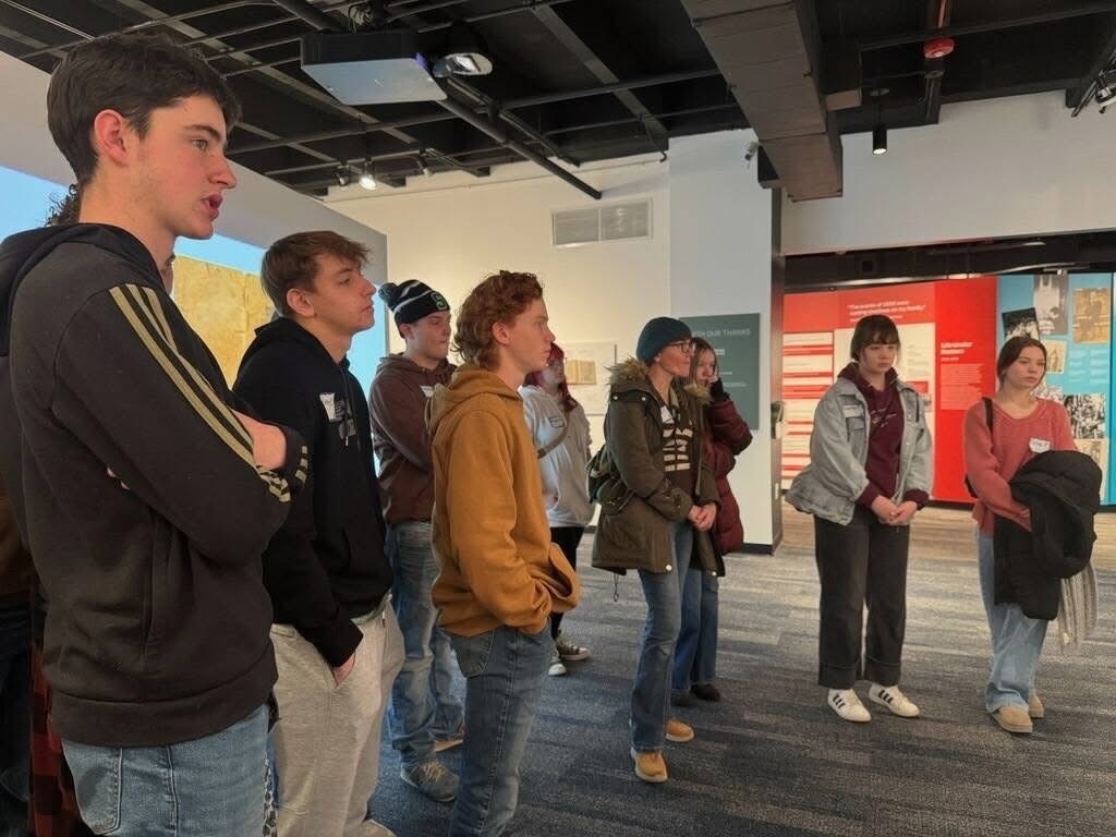 Mrs. Applebee took 25 students from her Holocaust classes up to Chicago to visit the Illinois Holocaust Museum & Education Center on Tuesday.