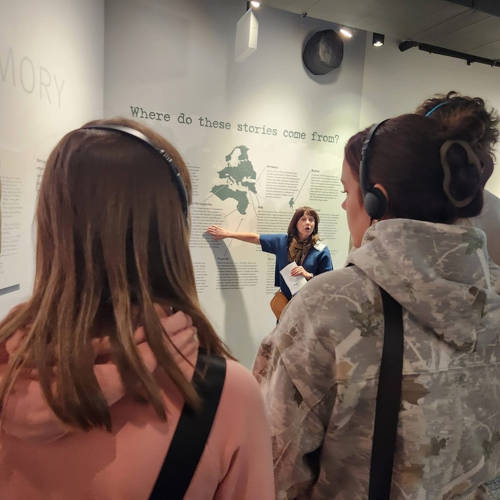Mrs. Applebee took 25 students from her Holocaust classes up to Chicago to visit the Illinois Holocaust Museum & Education Center on Tuesday.