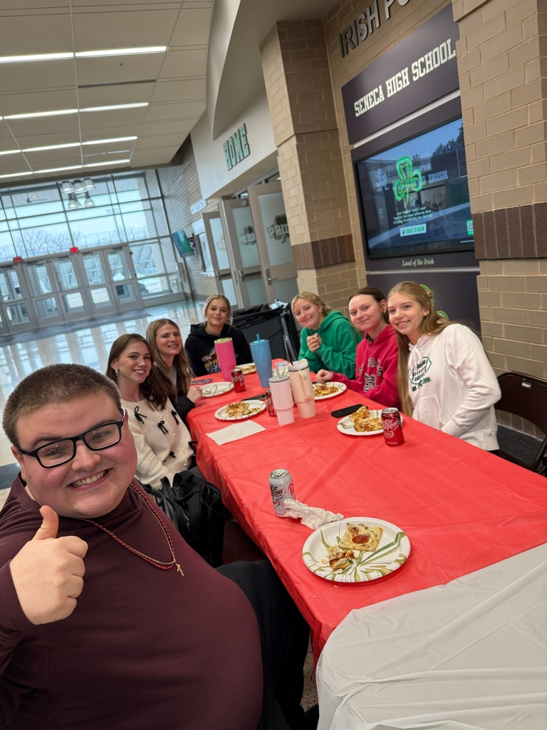 The top three SSTs with the most donations from this year's Thanksgiving Basket Program had a pizza party on Thursday.