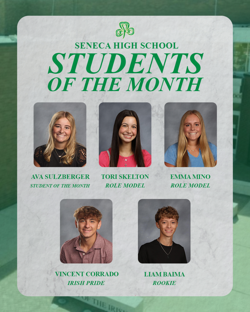 Here are the SHS Students of the Month for December 2025.