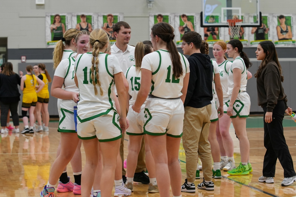 Senior Matt Stach is currently in Mrs. Sandeno's Photography class and captured some great shots of the final minutes from last night's 60-40 Lady Irish victory over Putnam County!