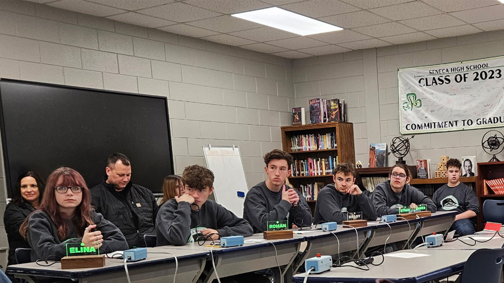 The Scholastic Bowl Team was in competition last night at home against Streator.