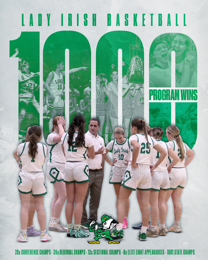 The Lady Irish Basketball Team reached 1000 career wins on Tuesday night.