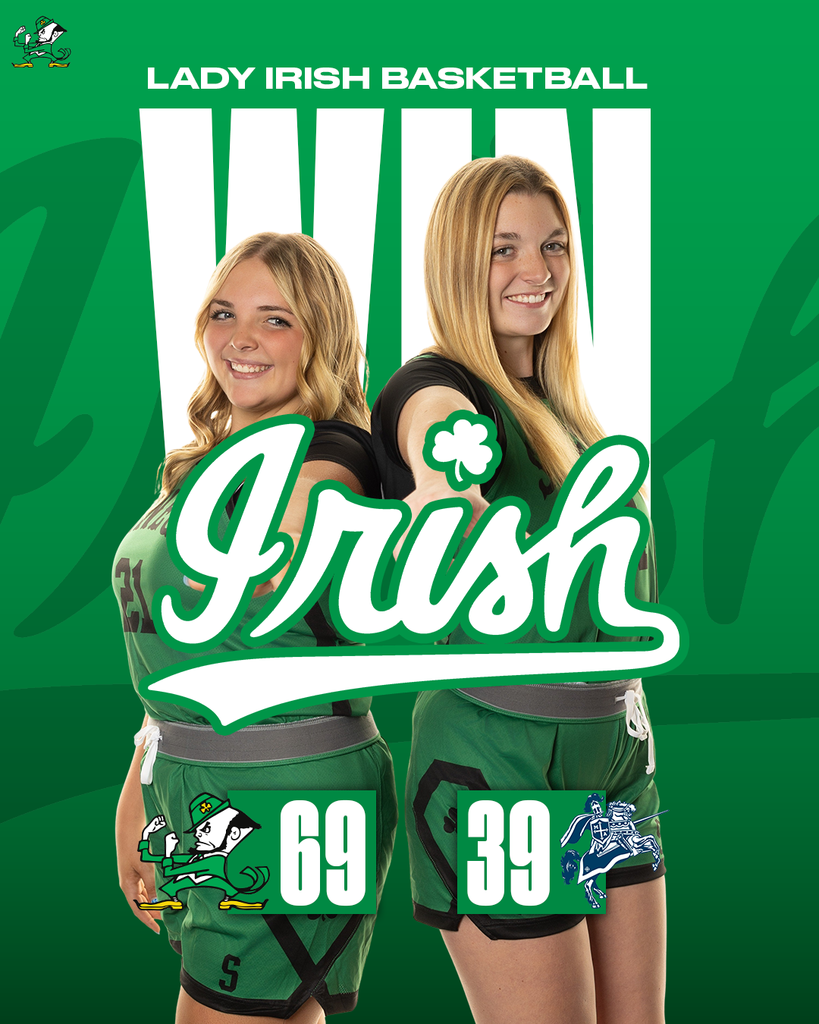 The Lady Irish Basketball Team defeated the Marquette Crusaders on Thursday, 69-39.