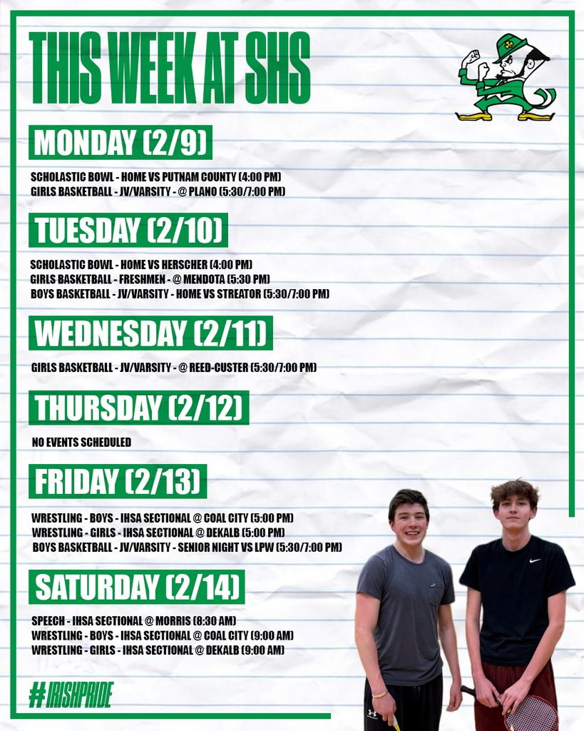 This Week at SHS.