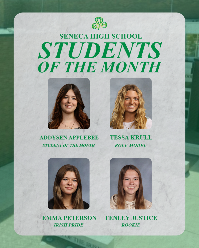 Here are the SHS Students of the Month for January 2026.