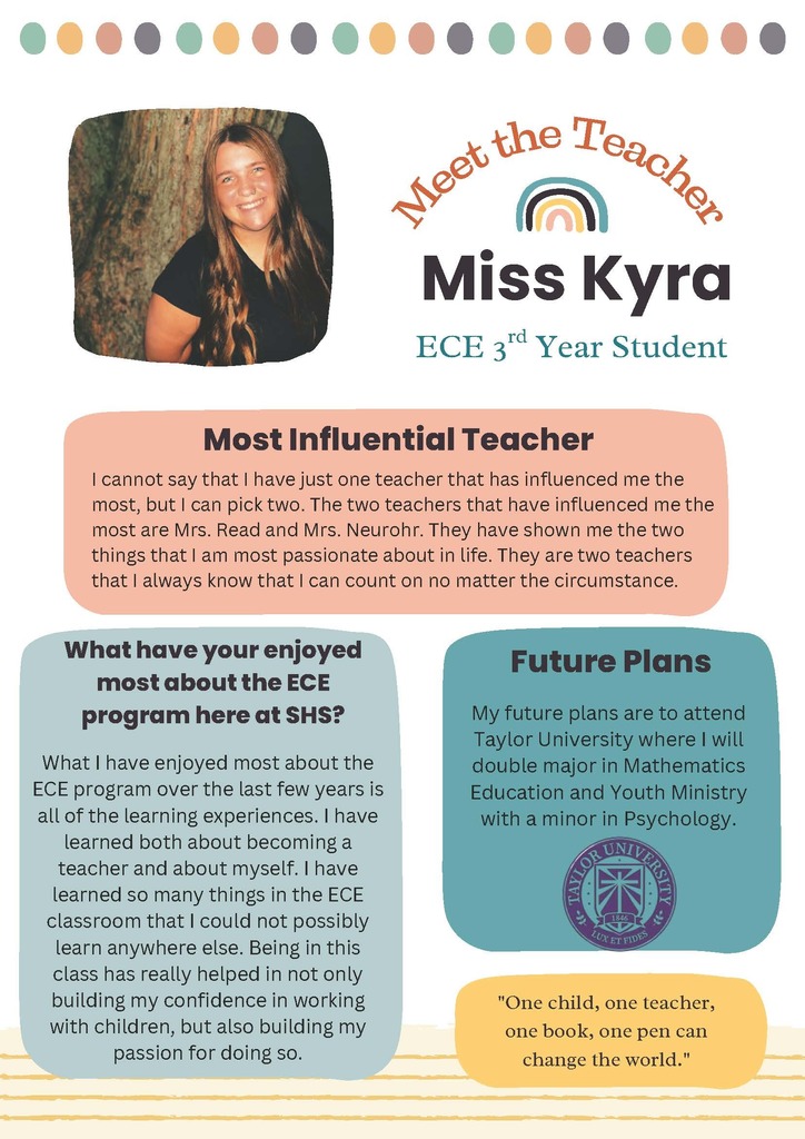 ECE Senior Spotlight - Kyra Wood
