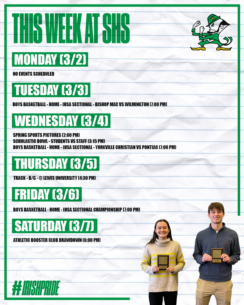 This Week at SHS.