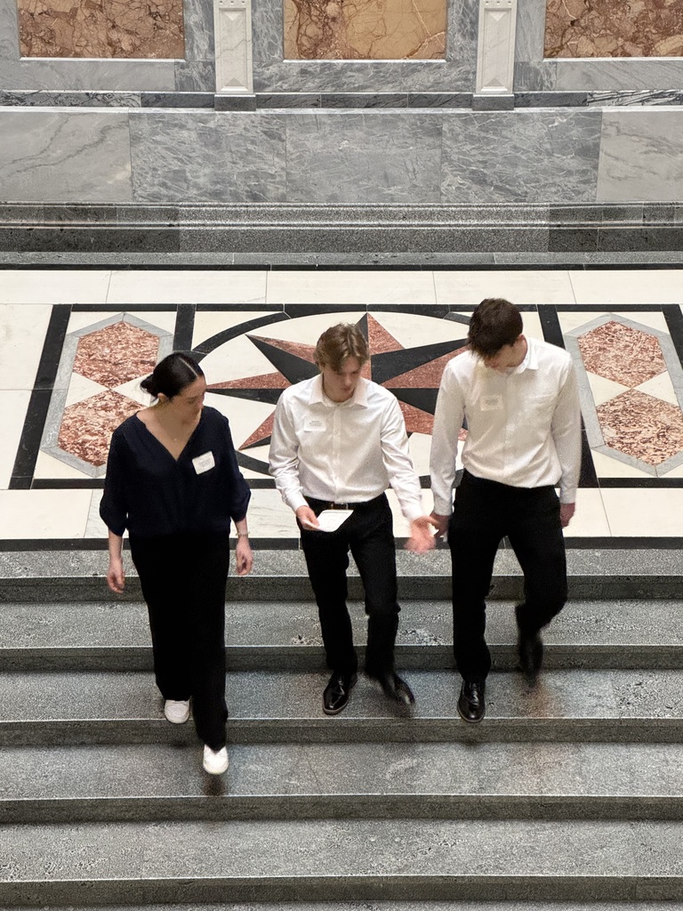 Jessa Echeverria, Brant Roe, and Brady Sheedy represented Seneca High School at State Senator Sue Rezin's Youth Advisory Council in Springfield on Tuesday.