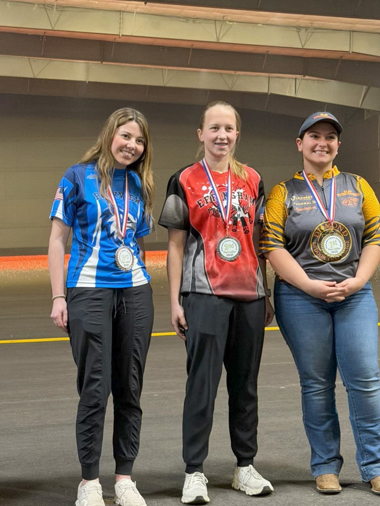 Addison Mann, Tommy Watkins, and Wyatt Holman competed with Parkview Christian in a 200 round trap shooting tournament at the Diamond Indoor Tournament this weekend.