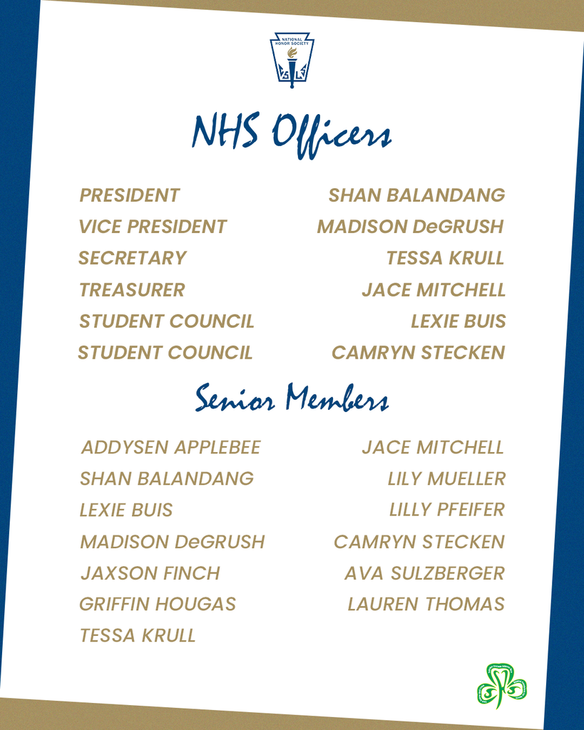 The Seneca High School Chapter of the National Honor Society invites you to their annual NHS Induction Ceremony on Tuesday, March 17th, 2026 at 7:00 PM.