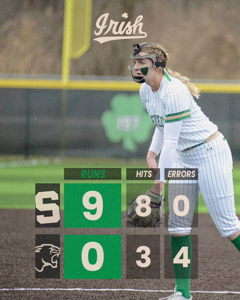 The Lady Irish Softball Team was in action again at home on Friday, shutting out the GSW Panthers in a 9-0 victory.
