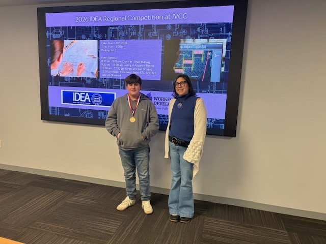 These students placed at the I.D.E.A. (Illinois Design/ Drafting Educators Association) Regional last Friday at IVCC.