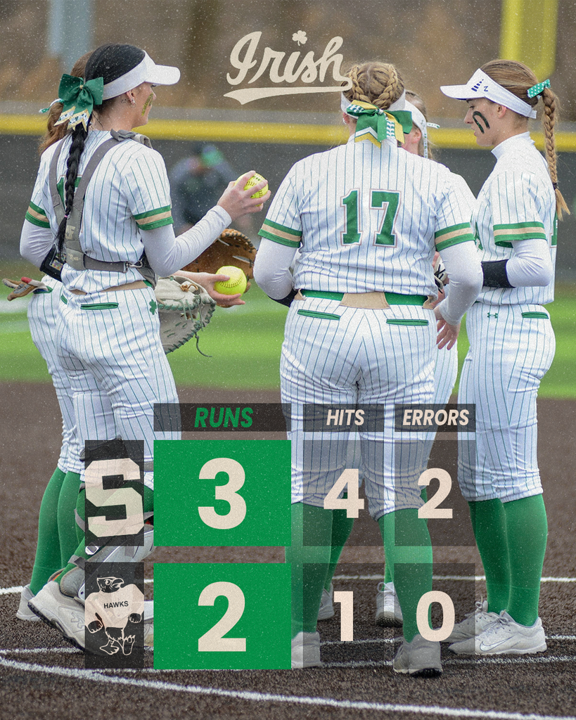 The Lady Irish Softball Team defeated the Prairie Central Hawks on Monday, 3-2.