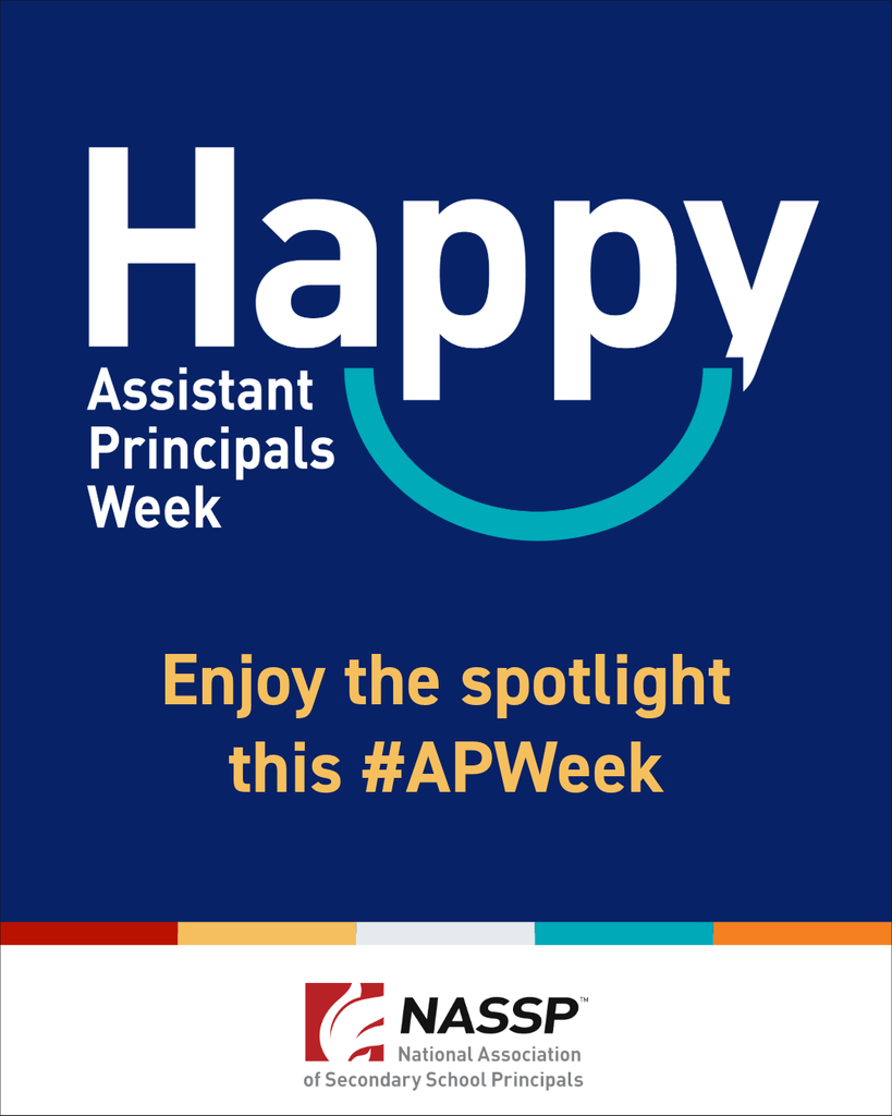 Happy National Assistant Principals Week.