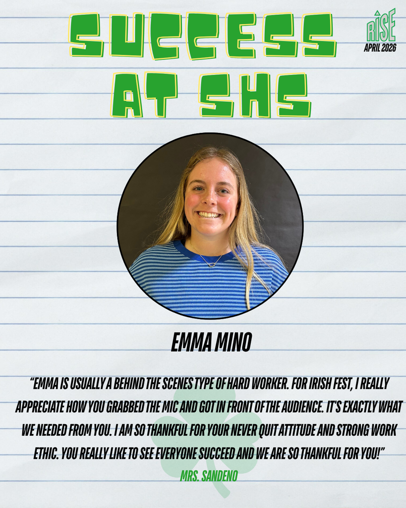 Junior Emma Mino has been named this week's Success at SHS winner.