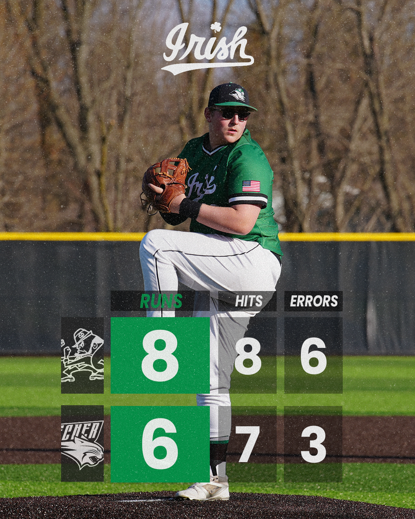 The Fighting Irish Baseball Team defeated the Beecher Bobcats at home on Friday night, 8-6.