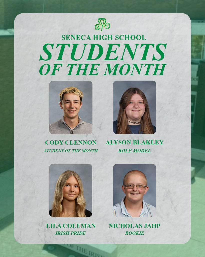 Here are the SHS Students of the Month for April 2026.