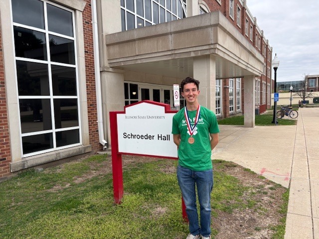 Chase McDaniel, Brady Fort, and Sophia Swift competed @ ISU in the I.D.E.A. (Illinois Design/ Drafting Educators Association) State Drafting Competition on Saturday.