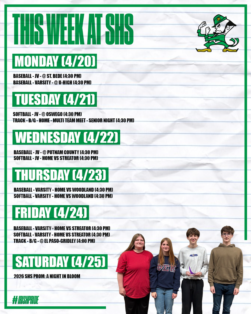 This Week at SHS.