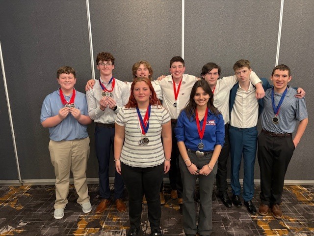15 Seneca High School students attended the IL-TSA State Conference in Bloomington, IL on Thursday and Friday, April 16-17.