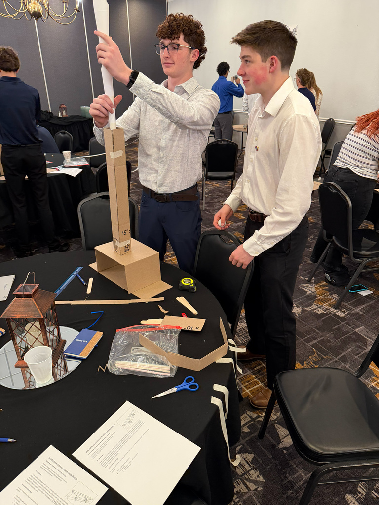 15 Seneca High School students attended the IL-TSA State Conference in Bloomington, IL on Thursday and Friday, April 16-17.