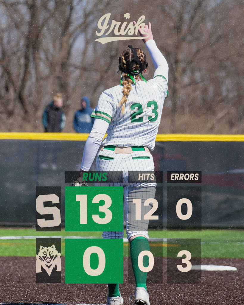 The Lady Irish Softball Team returned home on Wednesday, defeating the Midland Timberwolves, 13-0.