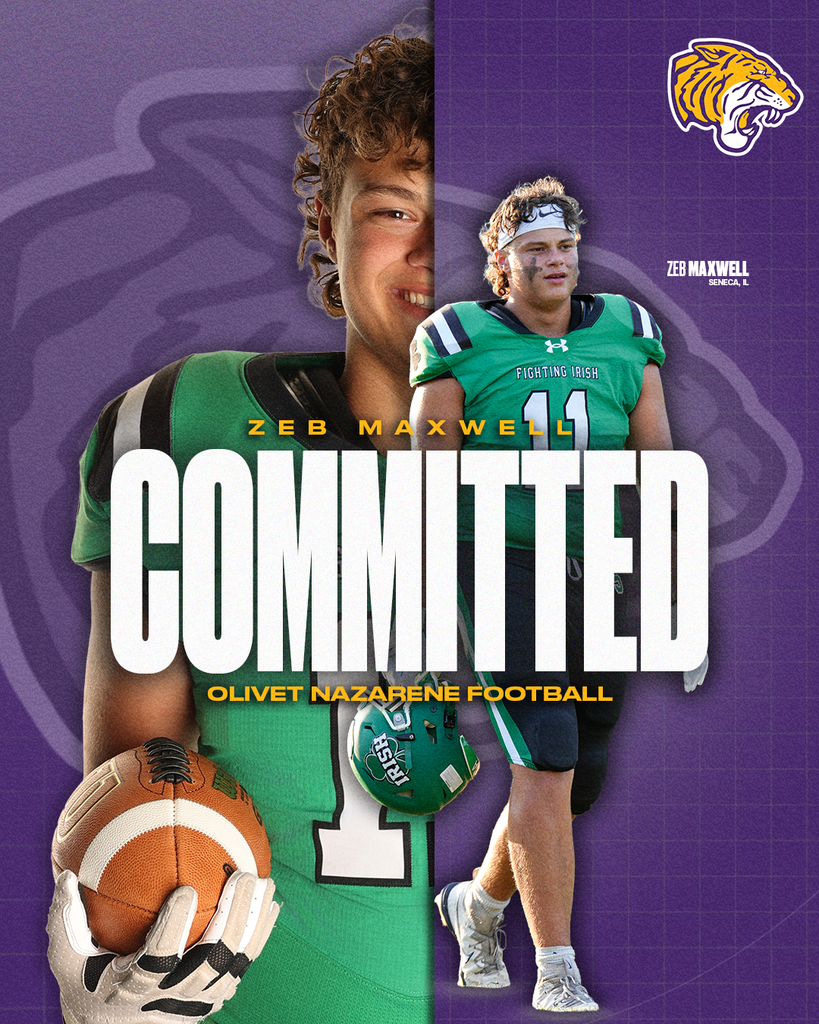 Senior Zeb Maxwell has officially committed to Olivet Nazarene University.