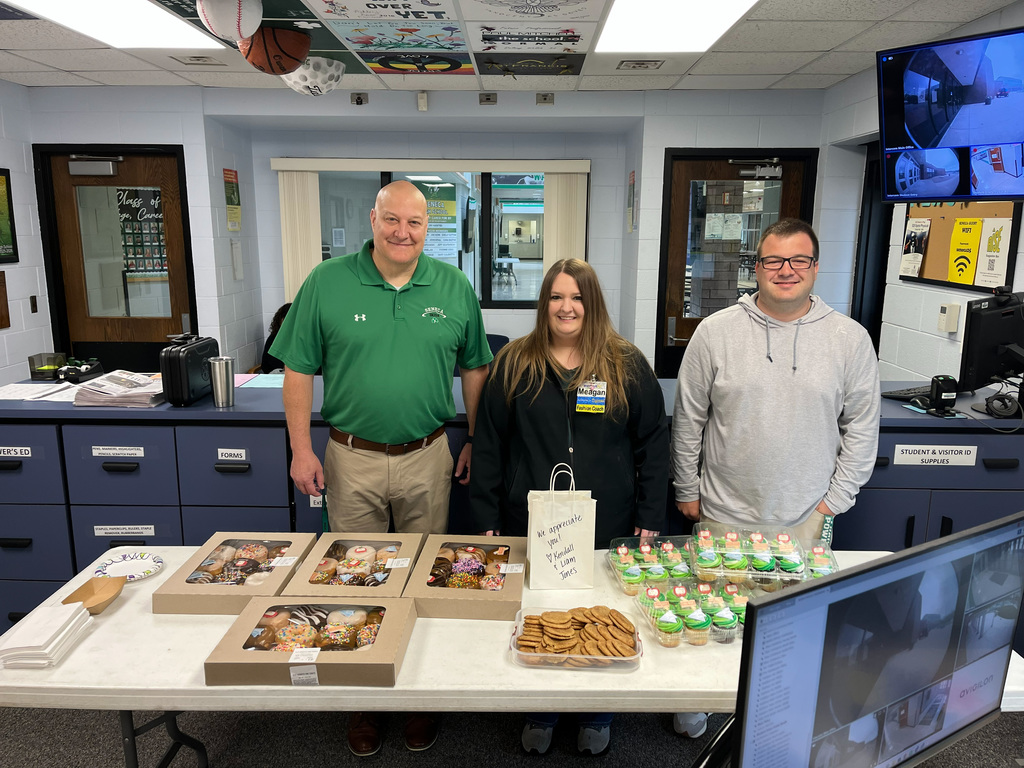 Thank you to Meagan from Morris Wal-Mart for bringing in treats today to help us celebrate Teacher Appreciation Week