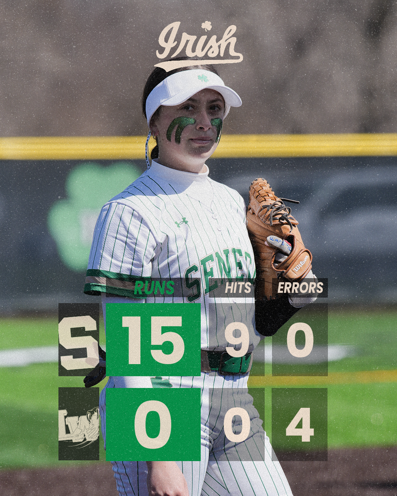 The Lady Irish Softball Team defeated the Lowpoint-Washburn Wildcats at home on Tuesday, 15-0.