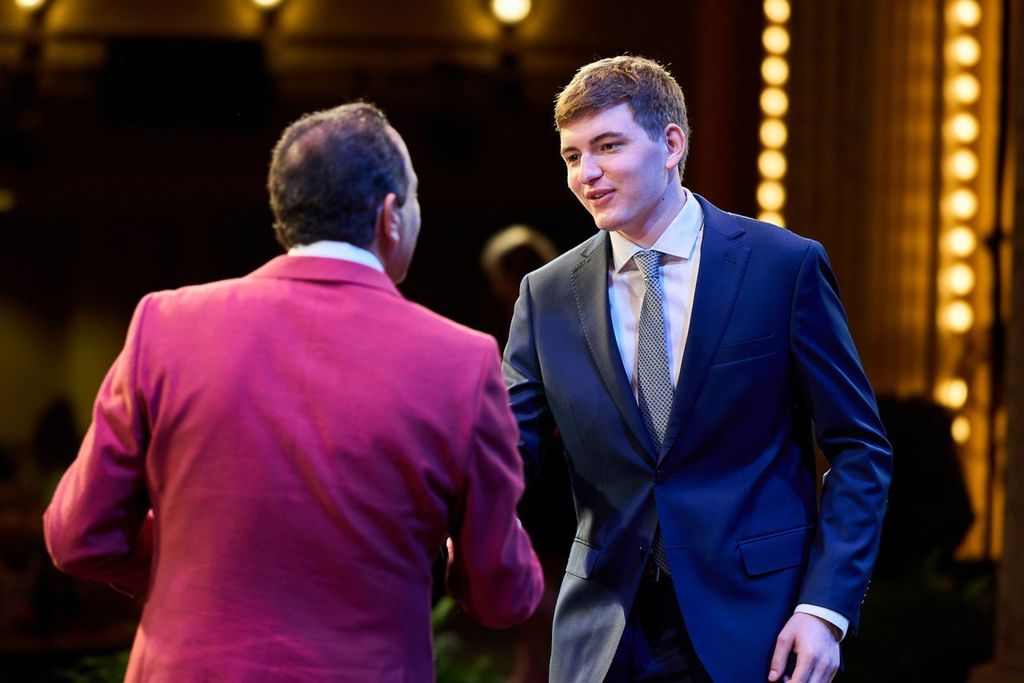 Class of 2025 graduate Ben Biros has received a President's Award for Outstanding Freshmen from the University of Oklahoma.