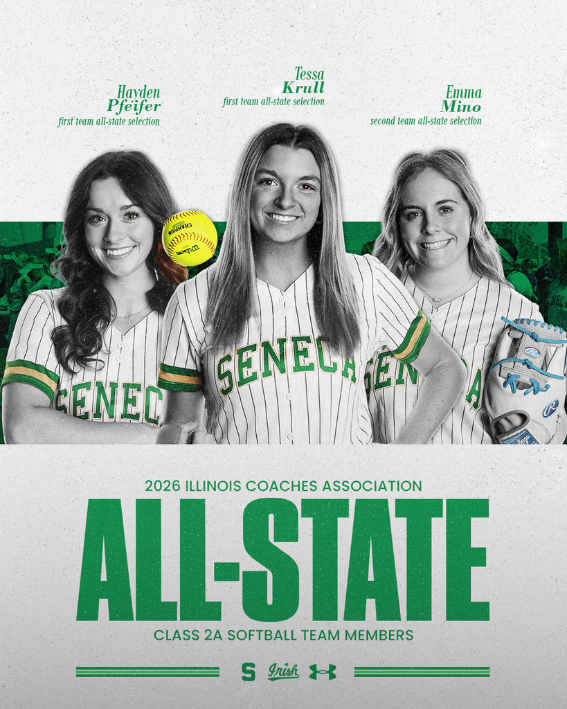 Congratulations to Tessa Krull, Hayden Pfeifer, and Emma Mino for being selected to the 2026 Class 2A Softball All-State Team by the Illinois Coaches Association.