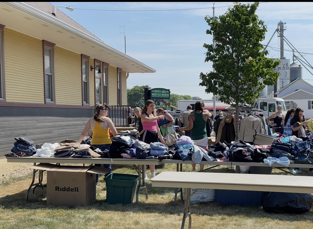 Seneca High School's Conservation in Action club will be holding its annual free clothing giveaway on Saturday in the Seneca Area Heritage Museum parking lot.