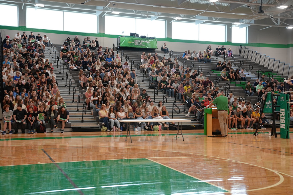 Seneca High School and RISE rolled out the red carpet on Tuesday morning to welcome students and staff back to school.