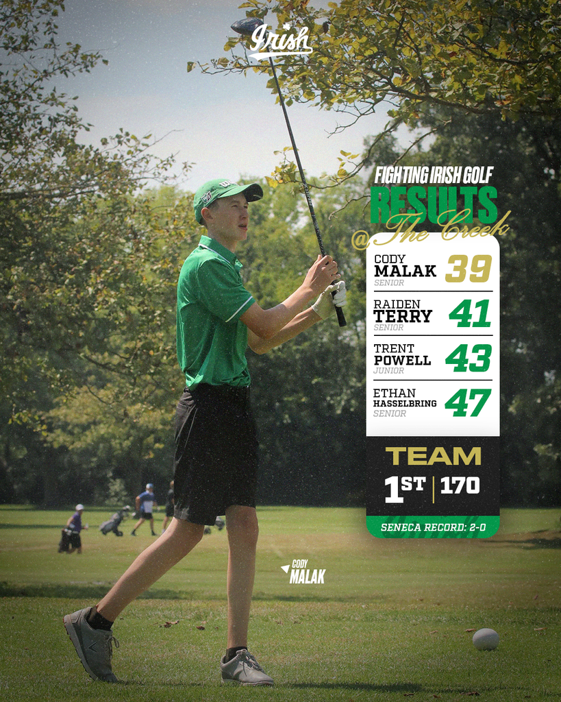 The Fighting Irish Golf Team was back in action at The Creek on Wednesday against Reed-Custer and Dwight.